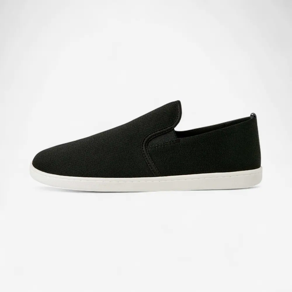 Босоногие слипоны Feelgrounds Droptop Knit — чёрный и белый