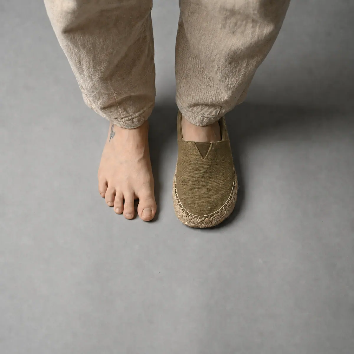 Эспадрильи Roots Espadril — оливковые, фото 4