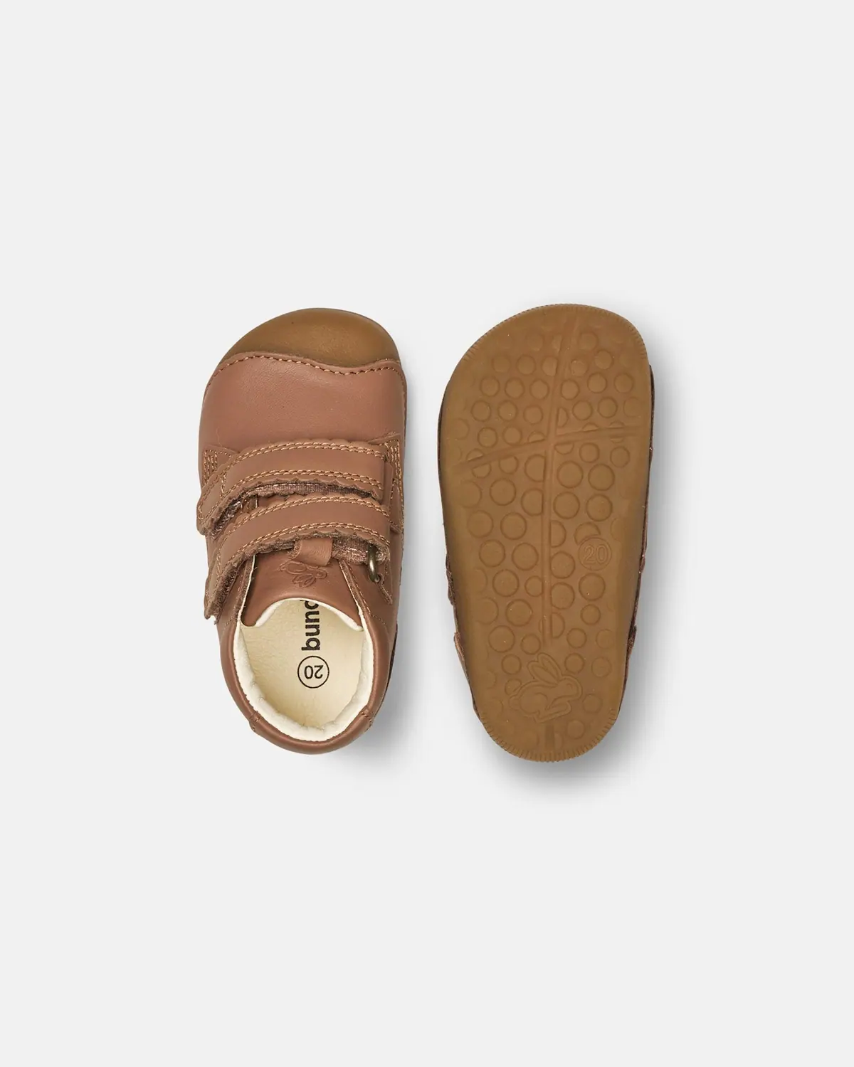Детская босоногая повседневная обувь Bundgaard Petit Scallop Cognac, фото 2