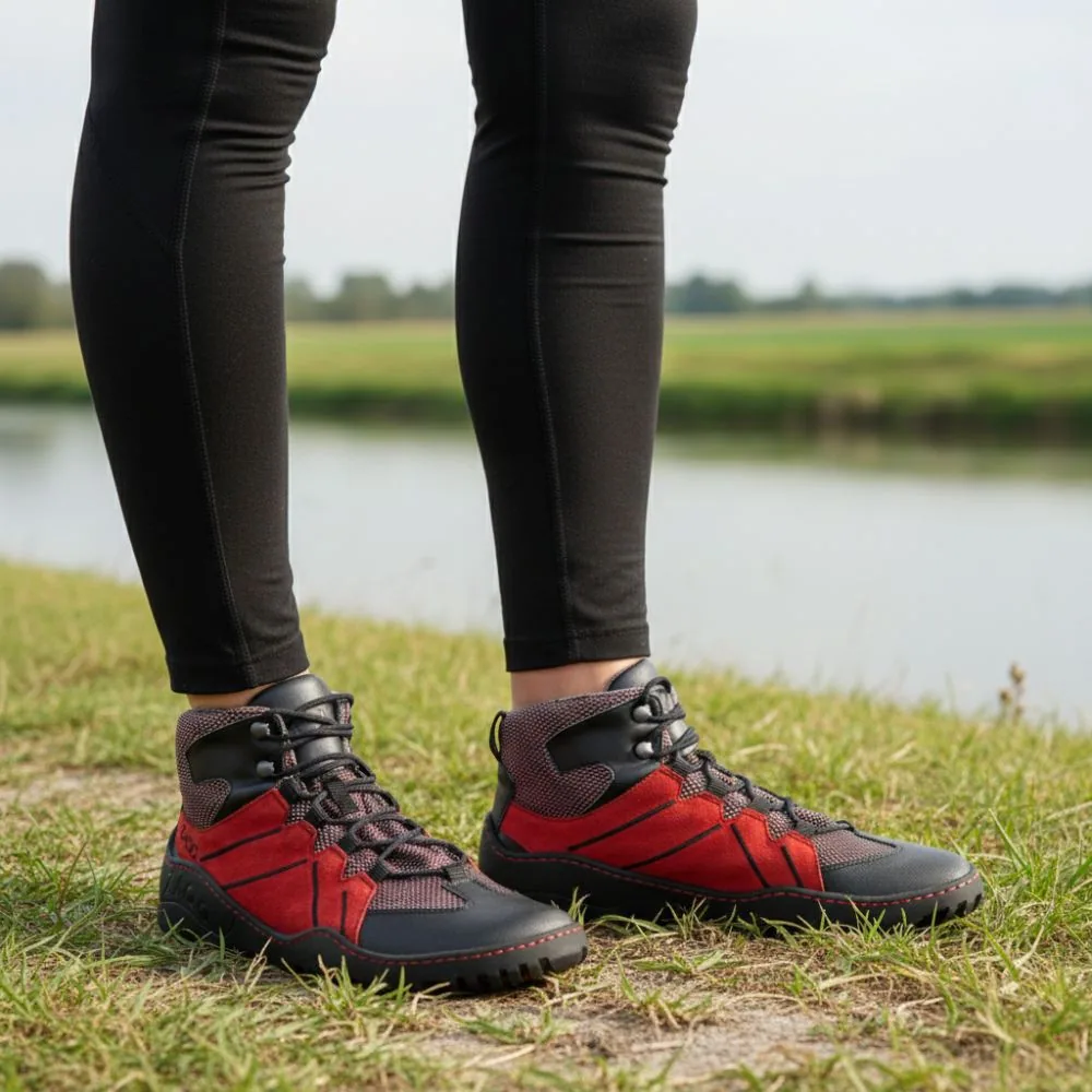 Женские ботинки ZAQQ EQIPE Red Waterproof (красный цвет), фото 7