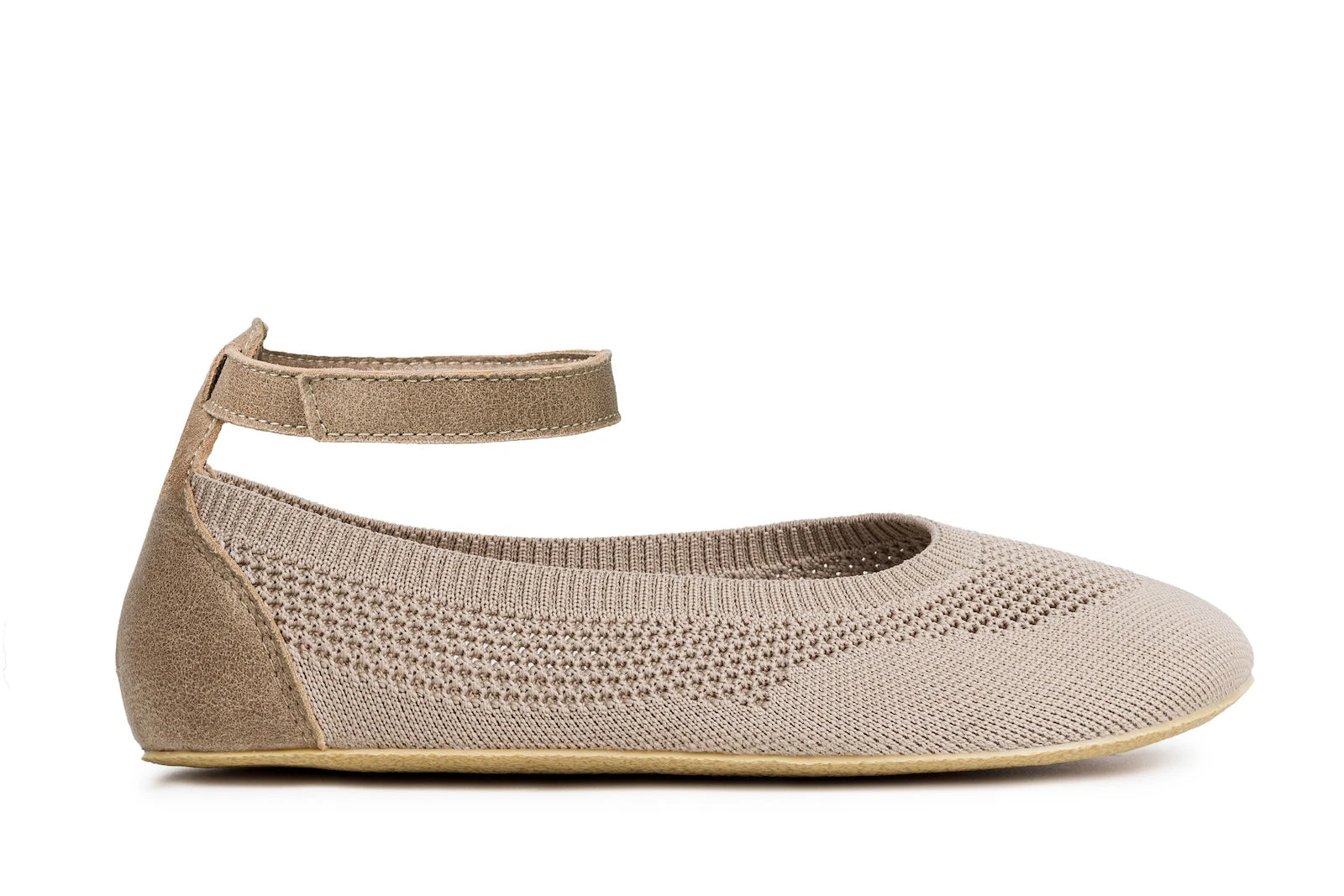 Балетки Ahinsa Softy Ballet с ремешком Barefoot — бежевый — фото 1 из 7