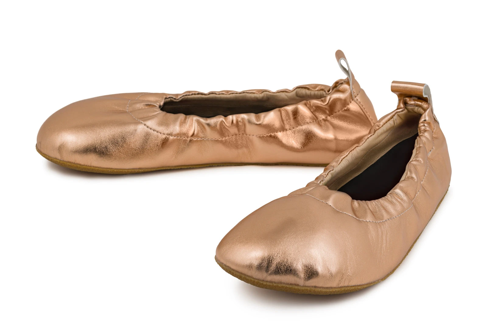 Балетки Ahinsa Chic Preciosa Barefoot — розовое золото, фото 2